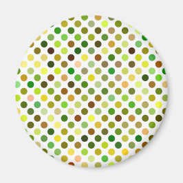 Gelbe und grüne Punkte Magnet