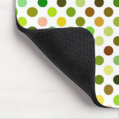 Gelbe und grüne Punkte Mousepad (Ecke)