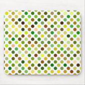 Gelbe und grüne Punkte Mousepad (Vorne)