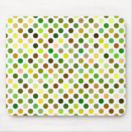 Gelbe und grüne Punkte Mousepad