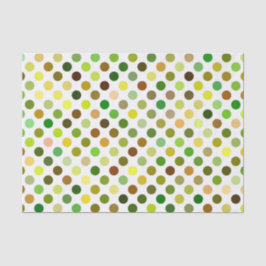 Gelbe und grüne Punkte Seidenpapier