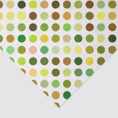 Gelbe und grüne Punkte Seidenpapier (Ausschnitt)
