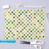 Gelbe und grüne Punkte Seidenpapier (Handwerk)