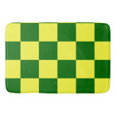 Gelbe und grüne Quadrate Badematte (Vorderseite)