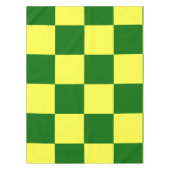 Gelbe und grüne Quadrate Tischdecke (Vorderseite)