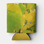 Gelbe und grüne Redbud-Blätter Dosenkühler (Vorderseite)