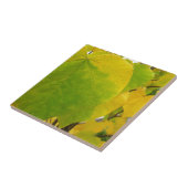 Gelbe und grüne Redbud-Blätter Fliese (Seite)