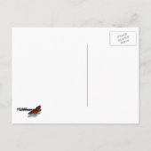 Gelbe und grüne Redbud-Blätter Postkarte (Rückseite)