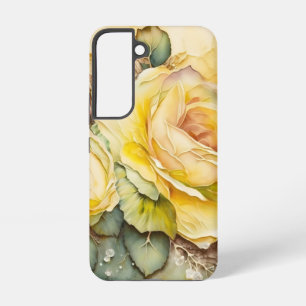 Gelbe und grüne Rieserosen Samsung Galaxy Hülle