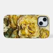 Gelbe und grüne riesige Rose iPhone 15 Hülle (Rückseite (Horizontal))