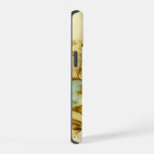 Gelbe und grüne riesige Rose iPhone 15 Hülle (Rechte Seite)