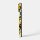 Gelbe und grüne riesige Rose iPhone 15 Hülle (Linke Seite)