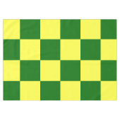 Gelbe und grüne Schachbretter Tischdecke (Vorderseite (Horizontal))