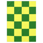 Gelbe und grüne Schachbretter Tischdecke (Vorderseite)