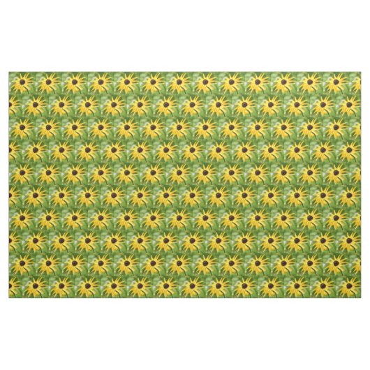 Gelbe und grüne schwarz-mit Augen Sushans Stoff (Yard (91,4 cm))