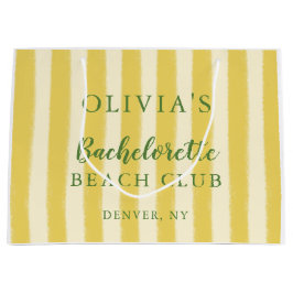 Gelbe und grüne Sommerbachelorette Große Geschenktüte
