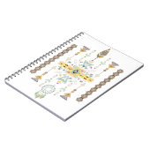 Gelbe und grüne Stammesgestaltung Notizblock (Linke Seite)