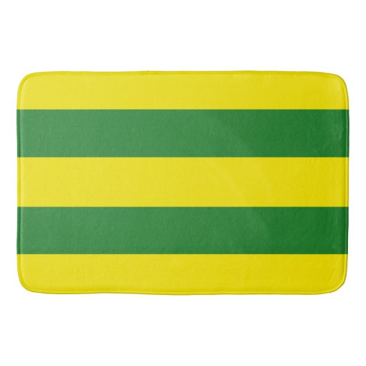 Gelbe und grüne Streifen Badematte (Vorderseite)