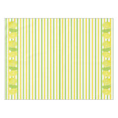 Gelbe und grüne Streifen-italienische Zitrone und Tischdecke (Vorderseite (Horizontal))