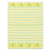 Gelbe und grüne Streifen-italienische Zitrone und Tischdecke (Vorderseite)