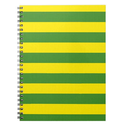 Gelbe und grüne Streifen Notizblock (Vorderseite)