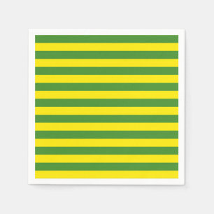 Gelbe und grüne Streifen Serviette