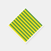 Gelbe und grüne Streifen Serviette (Ecke)