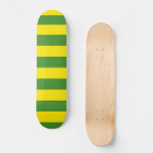 Gelbe und grüne Streifen Skateboard (Vorderseite)