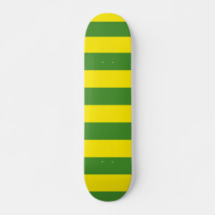 Gelbe und grüne Streifen Skateboard