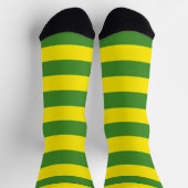 Gelbe und grüne Streifen Socken (Oben)