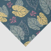 Gelbe und grüne tropische Blätter Seidenpapier (Ausschnitt)