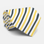 Gelbe und karkochfreie graue Streifen Krawatte (Gerollt)