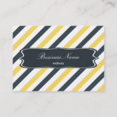 Gelbe und karkochfreie graue Streifen Visitenkarte (Rückseite)