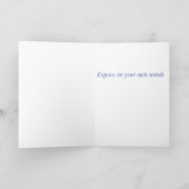 GELBE UND LILA ANREGENDE DAHLIEN KARTE (Innenseite)