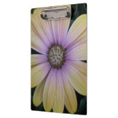 Gelbe und Lila Blume Klemmbrett (Links)