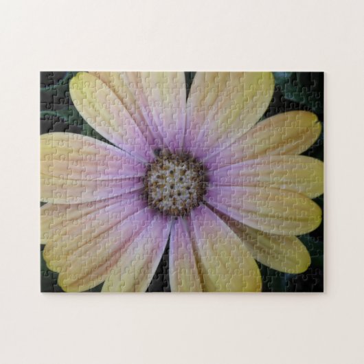 Gelbe und Lila Blume Puzzle (Horizontal)