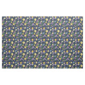 Gelbe und Lila Blumenstoffe Stoff (Fat Quarter (45,7 x 55,9 cm))