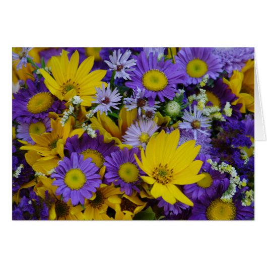 gelbe und Lila Bouquet (Vorderseite (Horizontal))