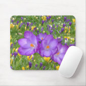Gelbe und Lila Crocuses Mouse Pad Mousepad (Mit Mouse)