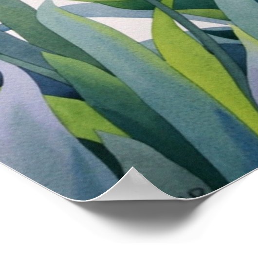 Gelbe und Lila Ire Poster (Ecke)