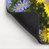 Gelbe und Lila Milchmäuse Mousepad (Ecke)