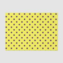 Gelbe und Lila Polka-Punkte