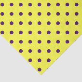 Gelbe und Lila Polka-Punkte Seidenpapier (Ausschnitt)