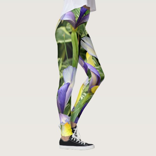 Gelbe und lila Reize Leggings (Rechts)