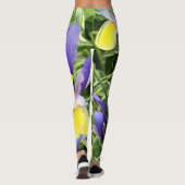Gelbe und lila Reize Leggings (Rückseite)