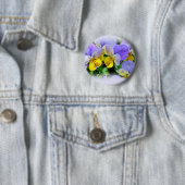 Gelbe und Lila Stiefmütterchen Button (Beispiel)
