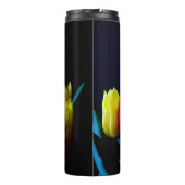 Gelbe und Lila Tulips Thermosbecher (Rückseite)