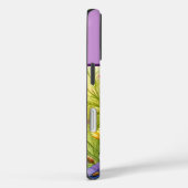 Gelbe und Lila Wildblumen Mit Monogramm Case-Mate iPhone Hülle (Rückseite / Rechts)