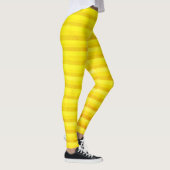 Gelbe und ockerfarbene Streifen Leggings (Rechts)