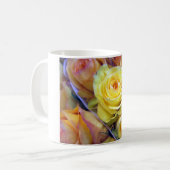 Gelbe und orange Rose Kaffeetasse (Vorderseite Links)
